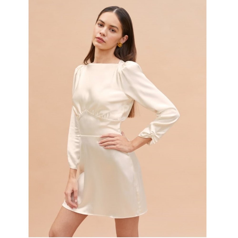 REFORMATION Rudi Silk Dress - 8